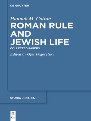 cover image of Roman Rule and Jewish Life